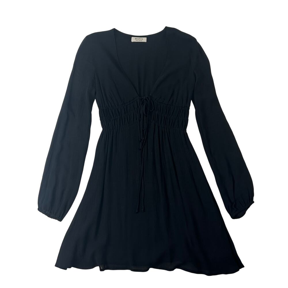 Bailey 44 women's Basic Black Long Sleeved Short Dress Size XS